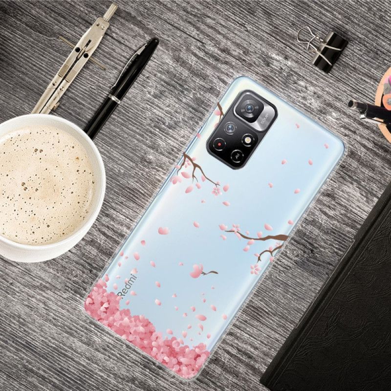 Coque Xiaomi Redmi Note 11 / Poco M4 Pro 5G Branches À Fleurs