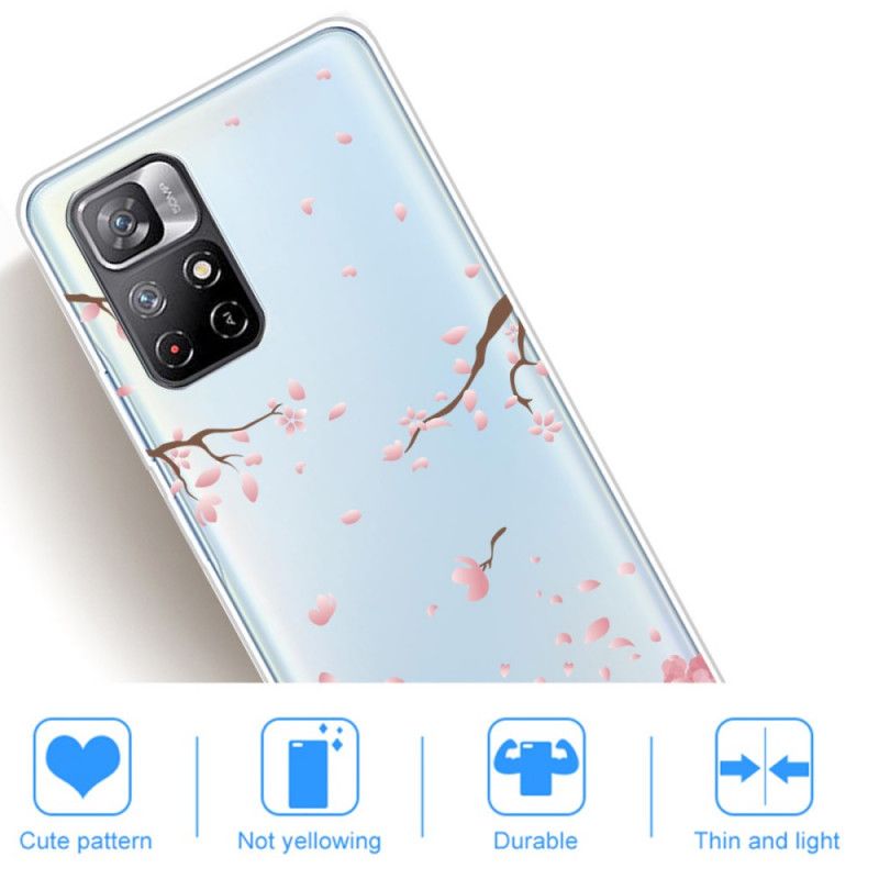 Coque Xiaomi Redmi Note 11 / Poco M4 Pro 5G Branches À Fleurs