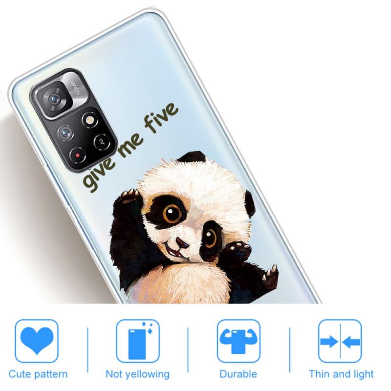 Coque Xiaomi Redmi Note 11 / Poco M4 Pro 5G Panda Give Me Five