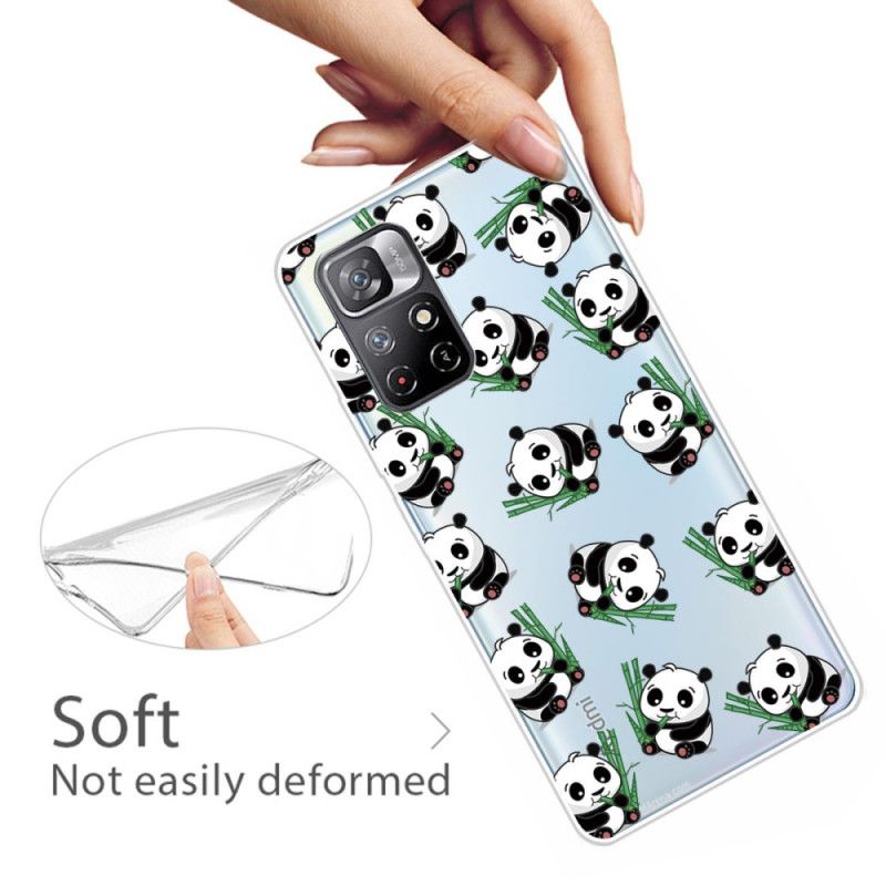 Coque Xiaomi Redmi Note 11 / Poco M4 Pro 5G Petits Pandas