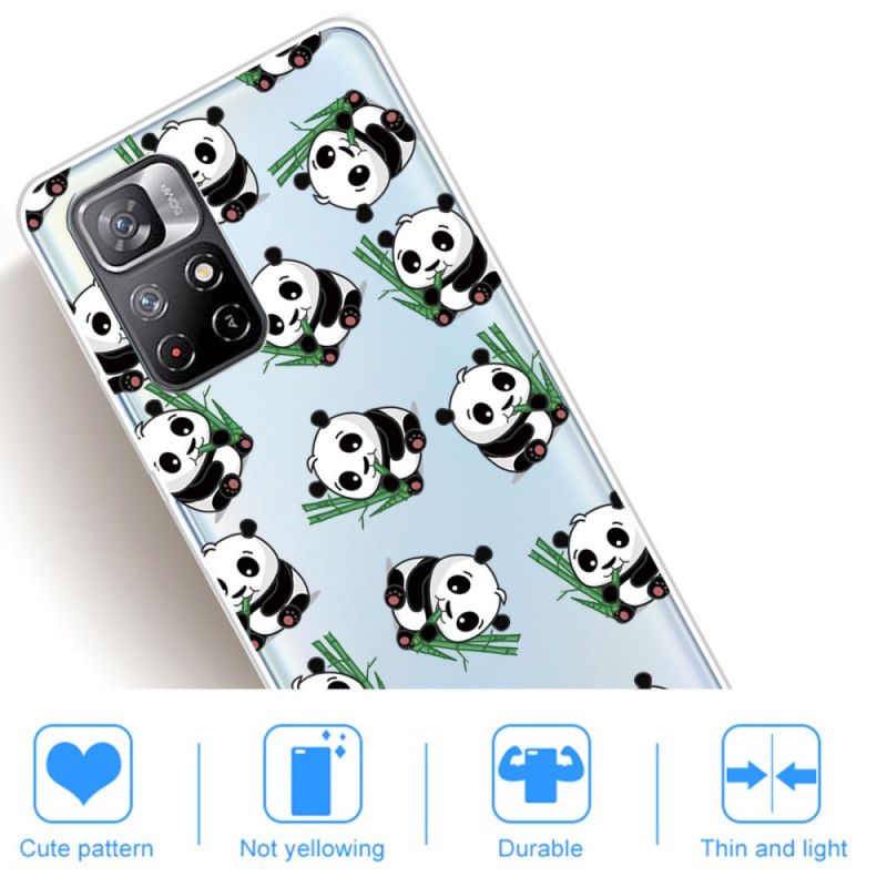 Coque Xiaomi Redmi Note 11 / Poco M4 Pro 5G Petits Pandas