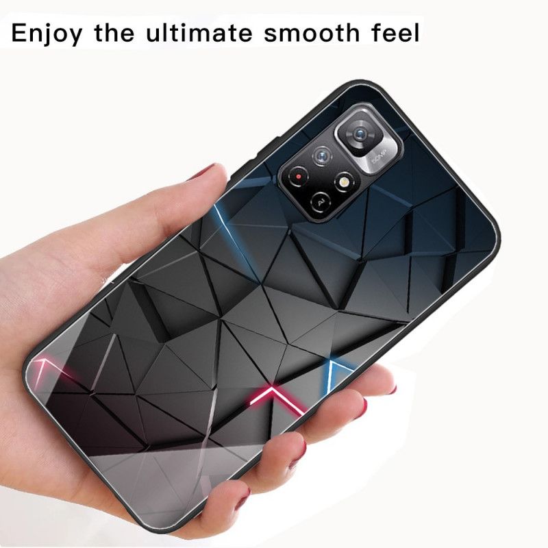 Coque Xiaomi Redmi Note 11 / Poco M4 Pro 5G Verre Trempé Géométrie