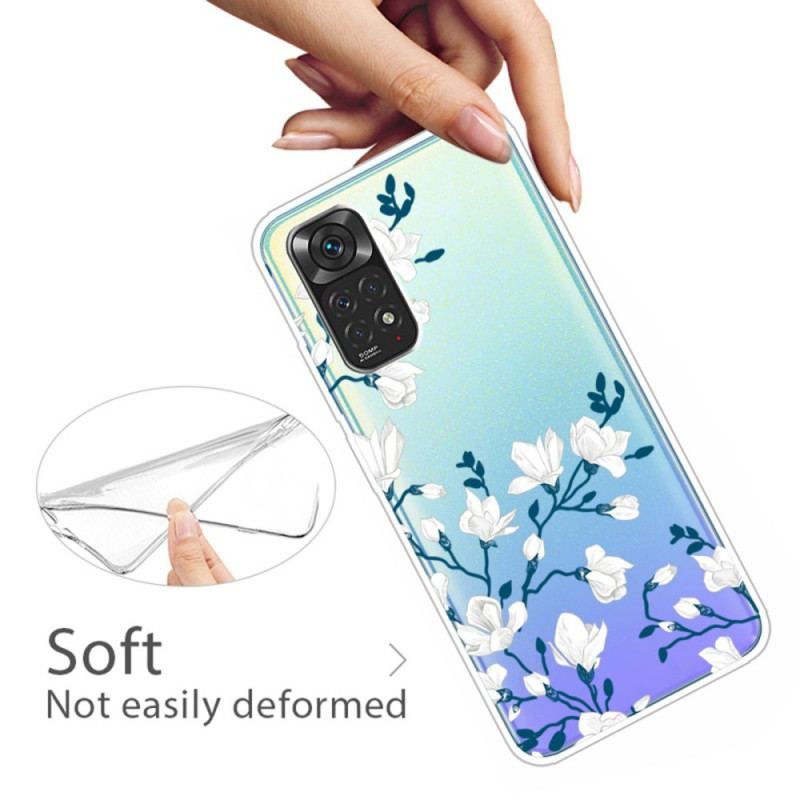 Coque Xiaomi Redmi Note 11 Pro / Note 11 Pro 5G Fleurs Blanches