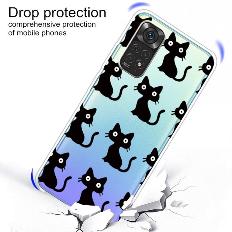 Coque Xiaomi Redmi Note 11 Pro / Note 11 Pro 5G Multiples Chats Noirs