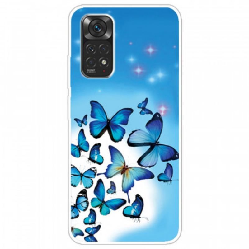 Coque Xiaomi Redmi Note 11 Pro / Note 11 Pro 5G Papillons Bleus