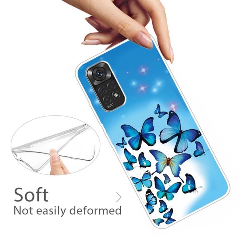 Coque Xiaomi Redmi Note 11 Pro / Note 11 Pro 5G Papillons Bleus