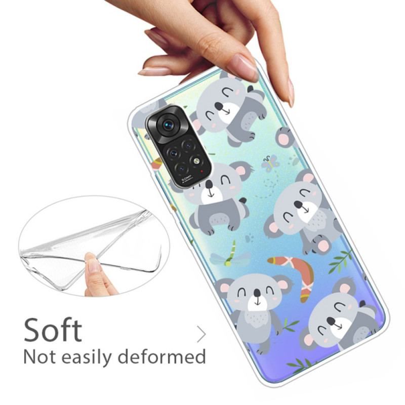 Coque Xiaomi Redmi Note 11 Pro / Note 11 Pro 5G Petits Koalas Gris