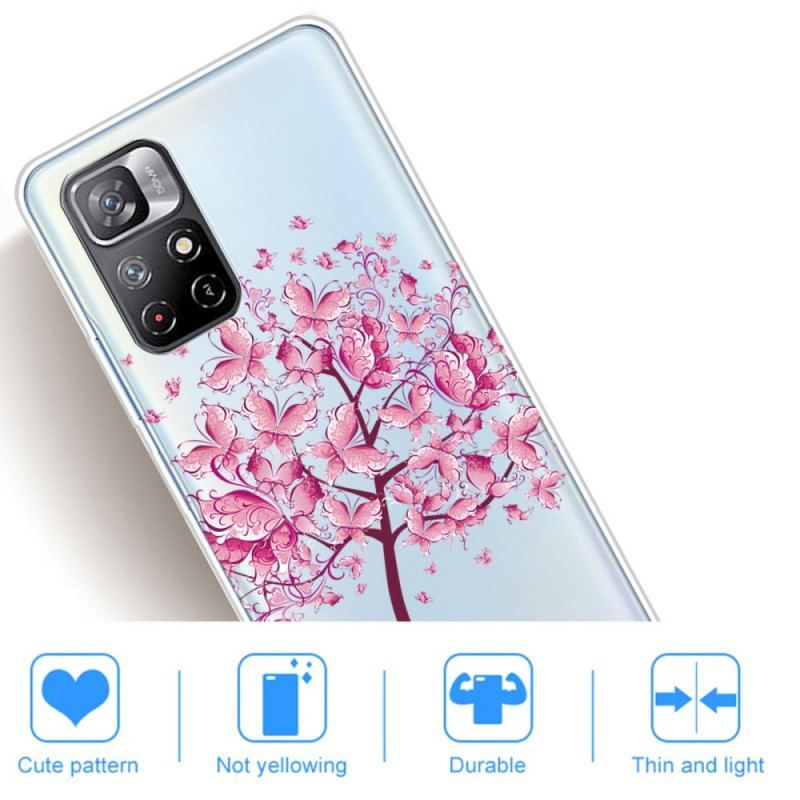 Coque Xiaomi Redmi Note 11 Pro Plus 5G Arbre Rose