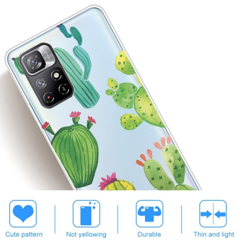 Coque Xiaomi Redmi Note 11 Pro Plus 5G Cactus Aquarelle