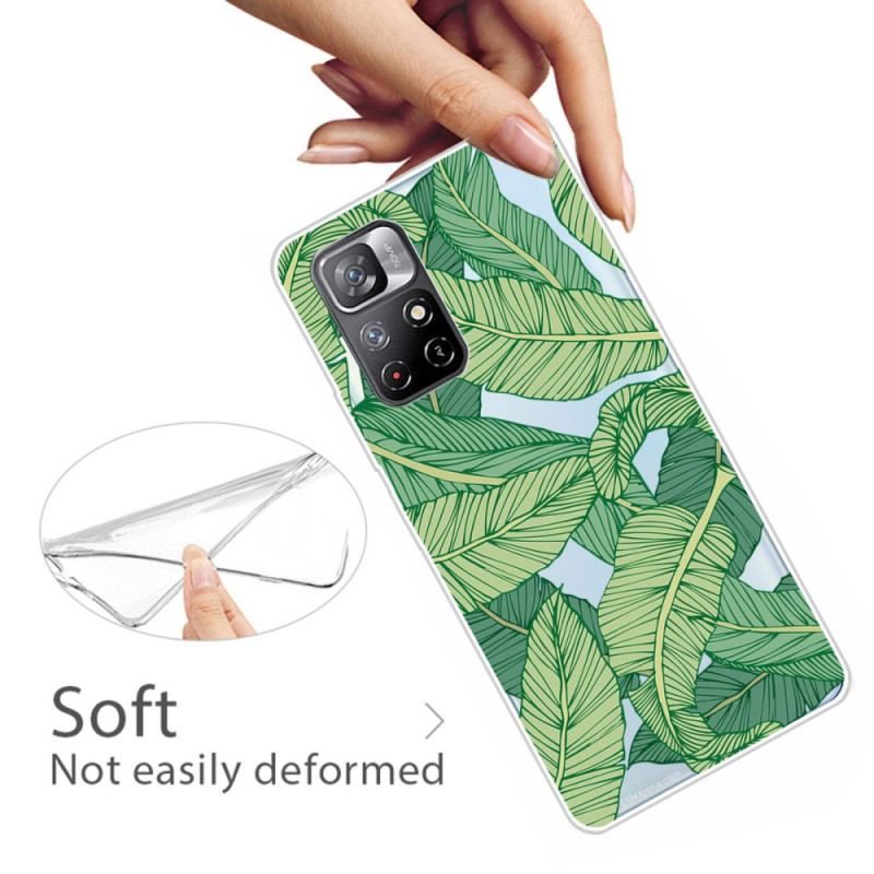 Coque Xiaomi Redmi Note 11 Pro Plus 5G Feuilles Graphiques