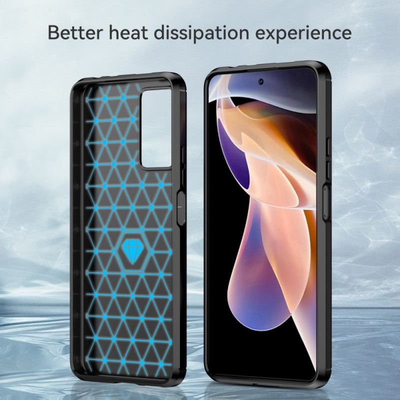 Coque Xiaomi Redmi Note 11 Pro Plus 5G Fibre Carbone Brossée