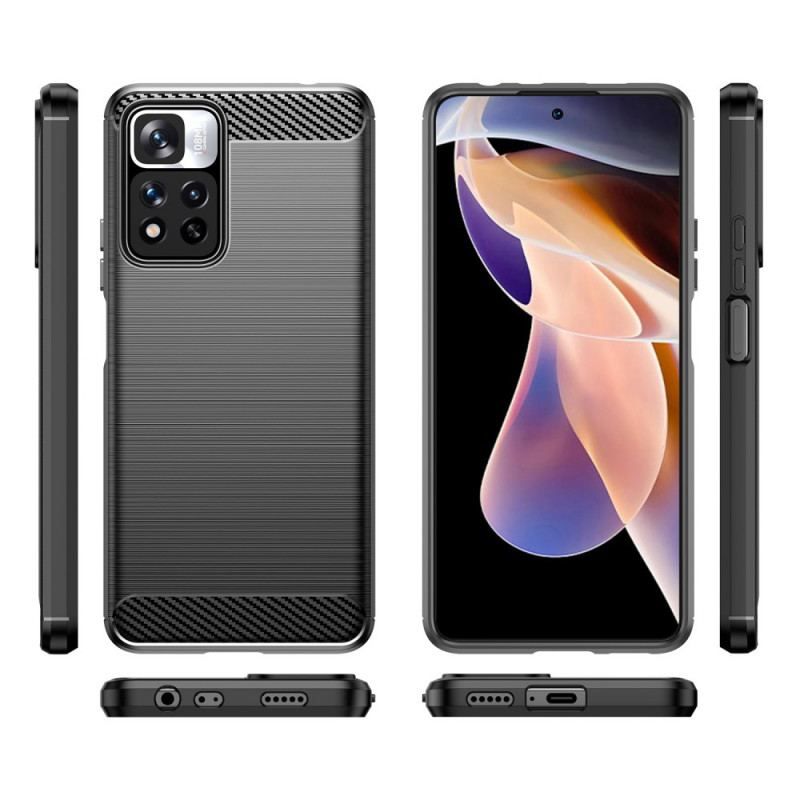 Coque Xiaomi Redmi Note 11 Pro Plus 5G Fibre Carbone Brossée