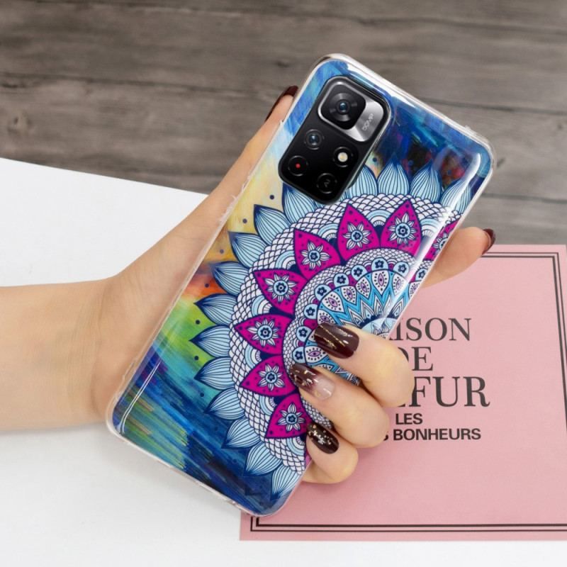 Coque Xiaomi Redmi Note 11 Pro Plus 5G Mandala Coloré Fluorescente