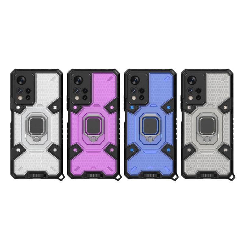 Coque Xiaomi Redmi Note 11 Pro Plus 5G Nid d'Abeille avec Anneau