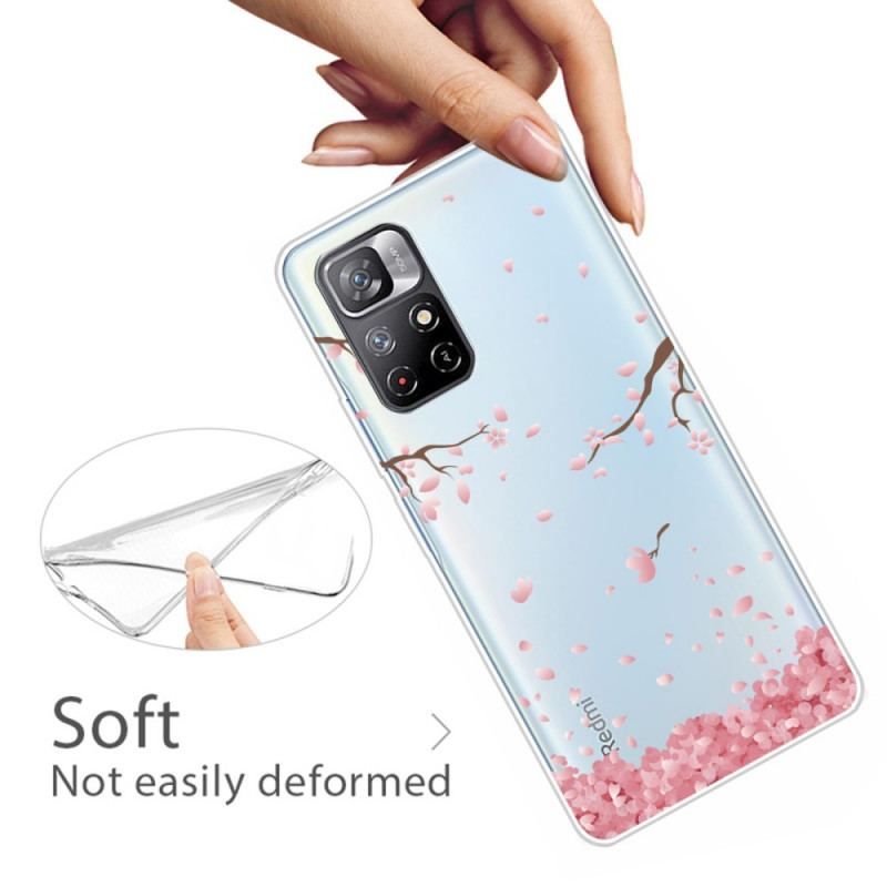 Coque Xiaomi Redmi Note 11 Pro Plus 5G Pluie de Fleurs