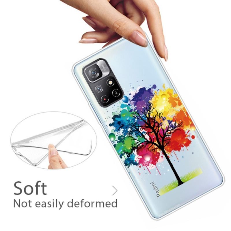 Coque Xiaomi Redmi Note 11 Pro Plus 5G Transparente Arbre Aquarelle