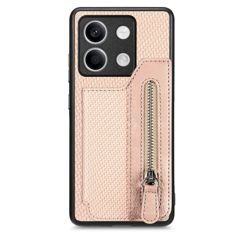 Coque Xiaomi Redmi Note 13 4G Fibre Carbone Porte-Monnaie