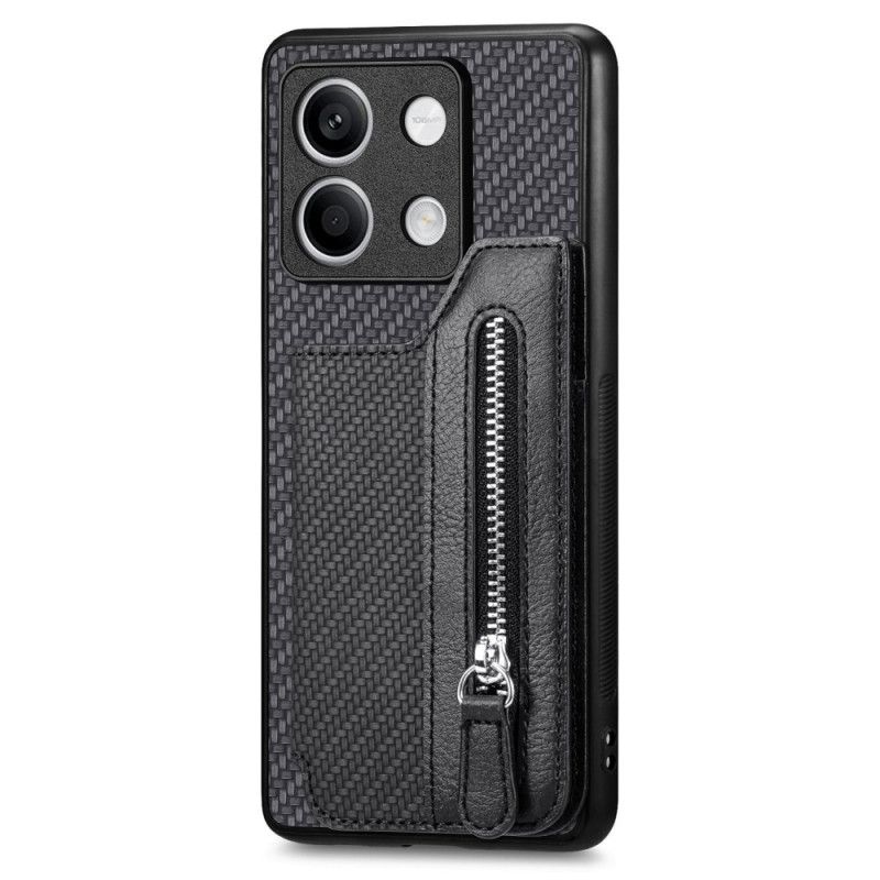 Coque Xiaomi Redmi Note 13 4G Fibre Carbone Porte-Monnaie