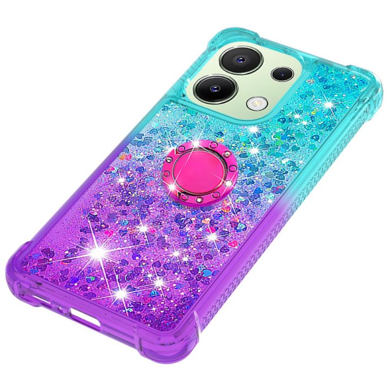 Coque Xiaomi Redmi Note 13 4G Paillettes Anneau-Support