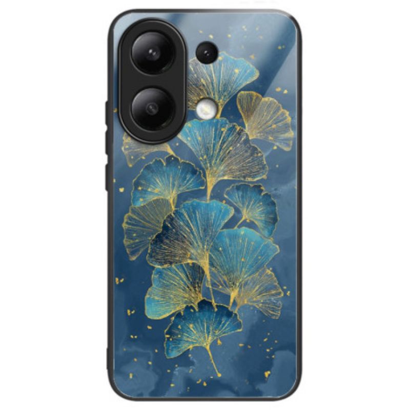 Coque Xiaomi Redmi Note 13 4G Verre Trempé Feuilles de Ginkgo