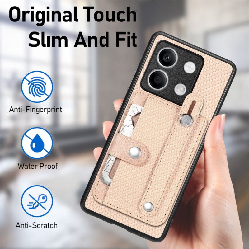 Coque Xiaomi Redmi Note 13 5G Porte-Cartes et Sangle