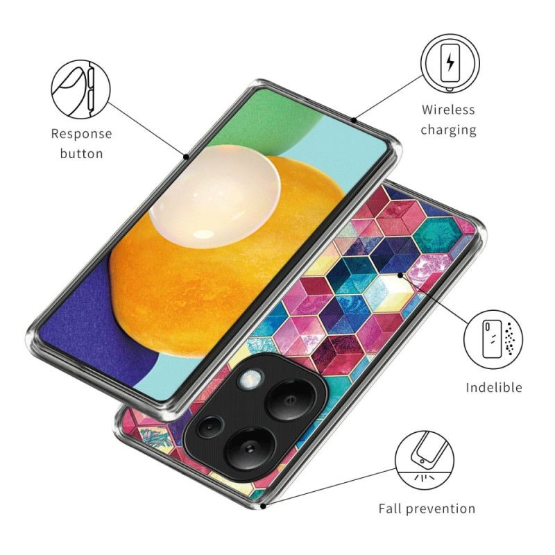 Coque Xiaomi Redmi Note 13 Pro 4G / Poco M6 Pro 4G Blocs Colorés