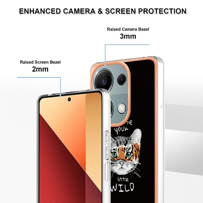 Coque Xiaomi Redmi Note 13 Pro 4G / Poco M6 Pro 4G Chat et Tigre