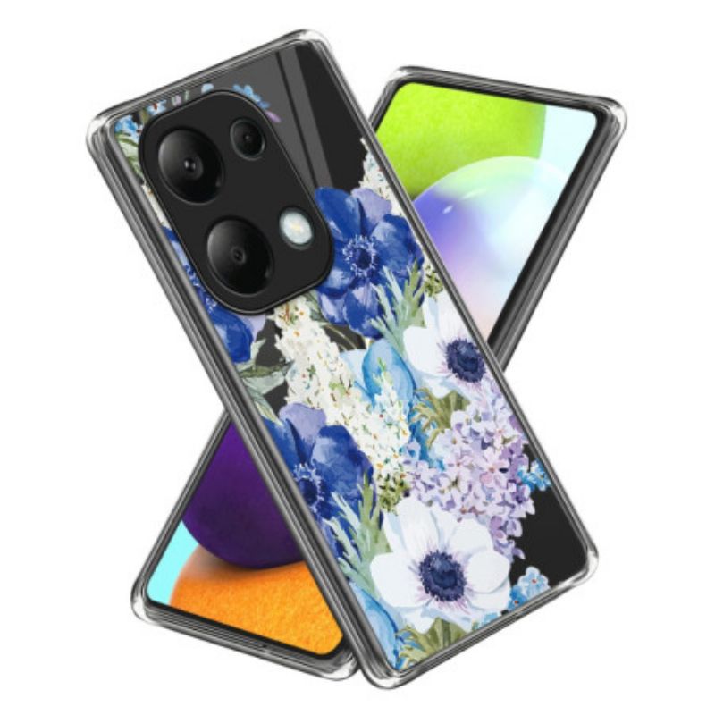 Coque Xiaomi Redmi Note 13 Pro 4G / Poco M6 Pro 4G Motif de Fleurs