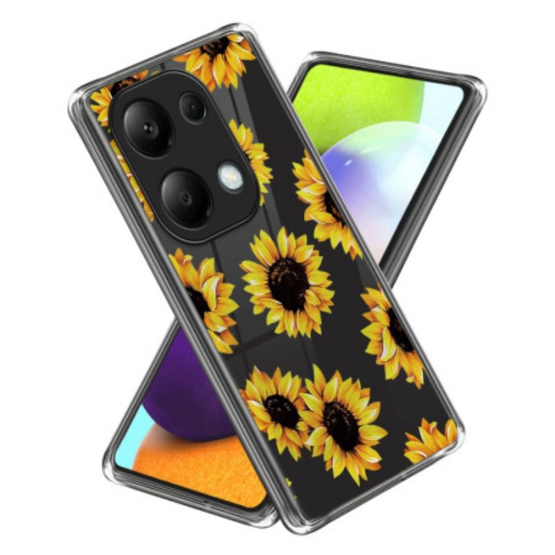 Coque Xiaomi Redmi Note 13 Pro 4G / Poco M6 Pro 4G Motif Tournesols