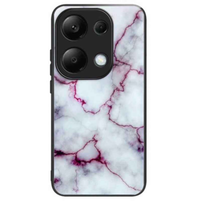 Coque Xiaomi Redmi Note 13 Pro 4G / Poco M6 Pro 4G Coque Verre Trempé Marbre Violet