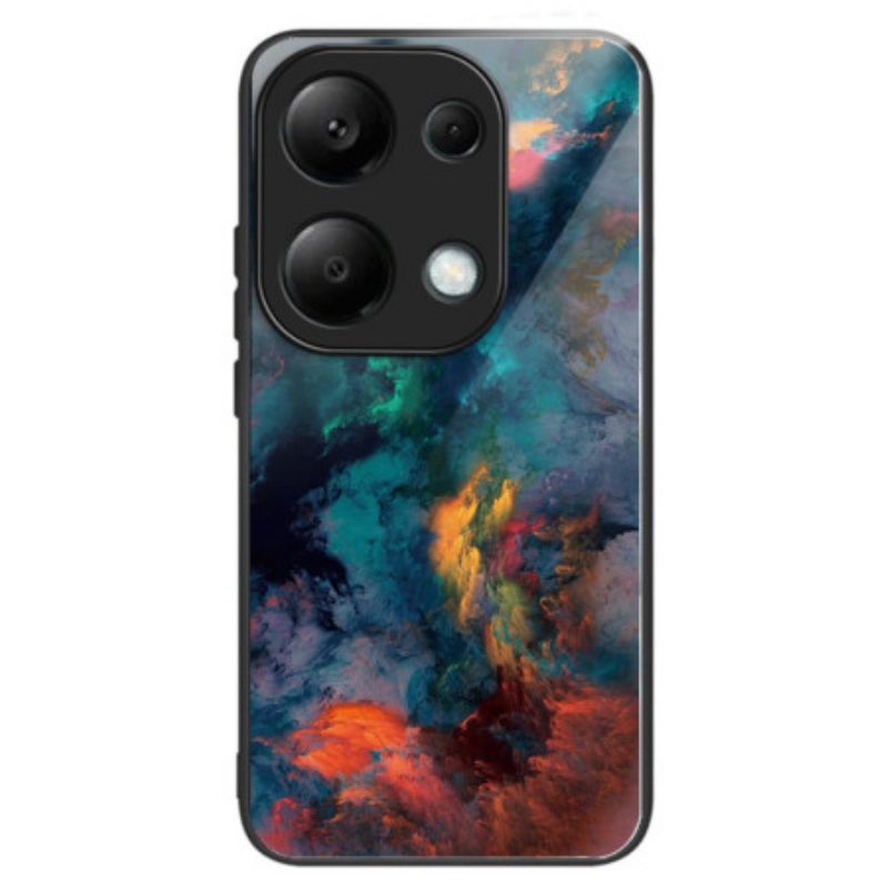 Coque Xiaomi Redmi Note 13 Pro 4G / Poco M6 Pro 4G Verre Trempé Nuages Colorés