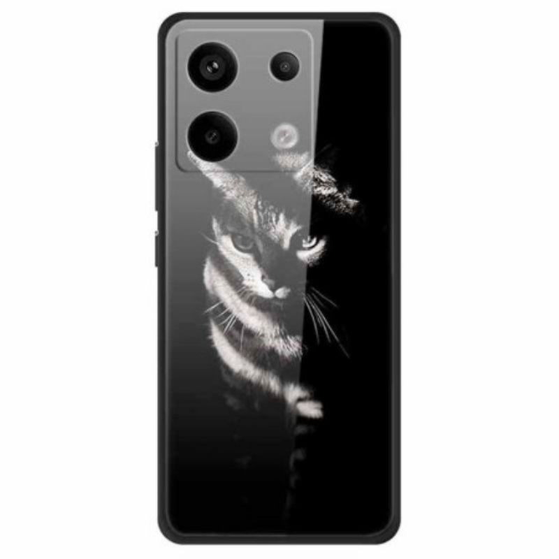 Coque Xiaomi Redmi Note 13 Pro 5G / Poco X6 5G Verre Trempé Chat d'Ombre