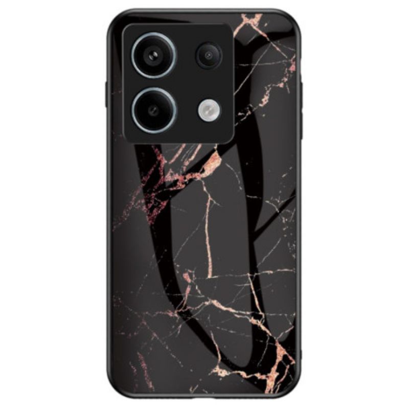 Coque Xiaomi Redmi Note 13 Pro 5G / Poco X6 5G Verre Trempé Marbre Noir et Doré