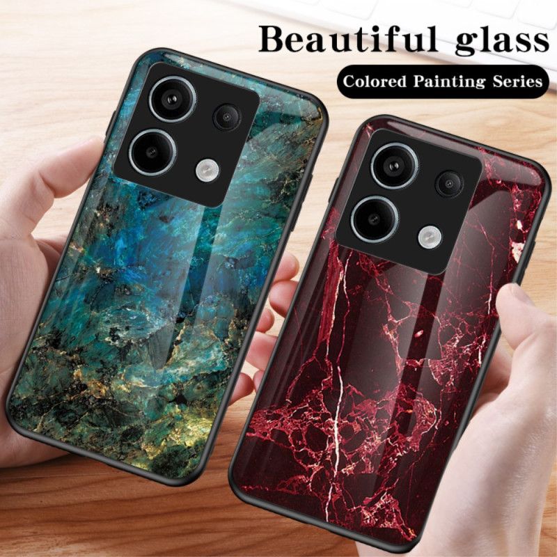 Coque Xiaomi Redmi Note 13 Pro 5G / Poco X6 5G Verre Trempé Marbre Rouge