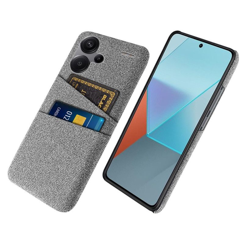 Coque Xiaomi Redmi Note 13 Pro Plus 5G Tissu Porte-Cartes