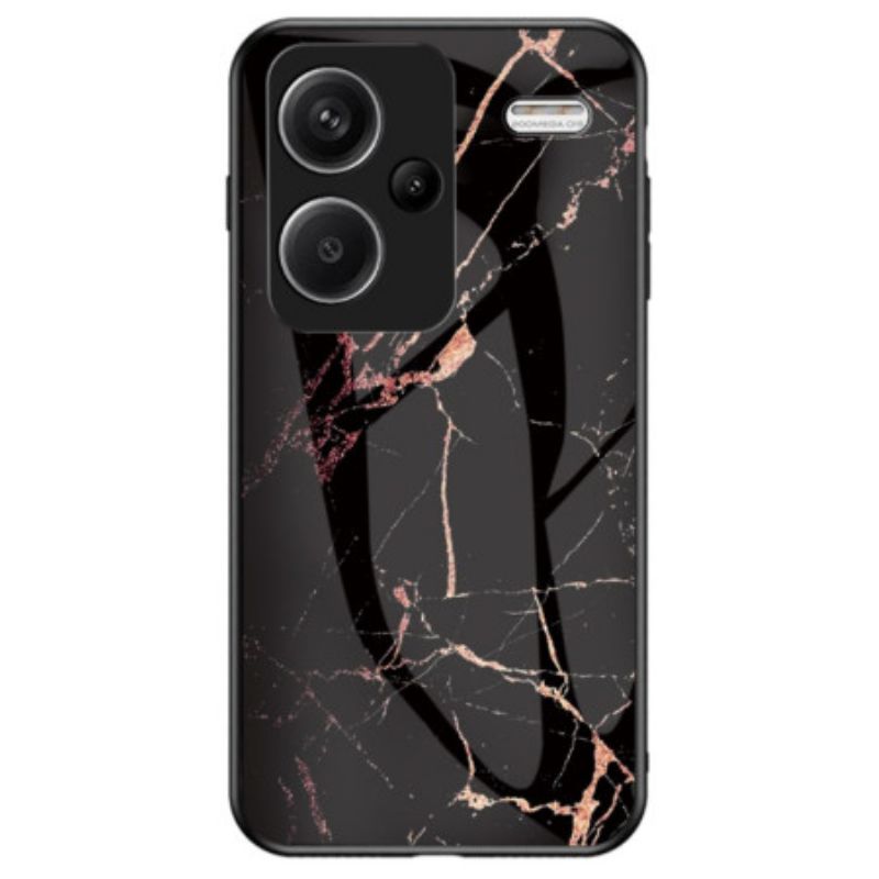 Coque Xiaomi Redmi Note 13 Pro Plus 5G Verre Trempé Marbre Noir et Doré