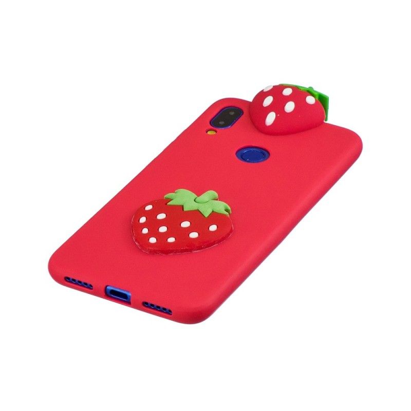 Coque Xiaomi Redmi Note 7 3d Fraise