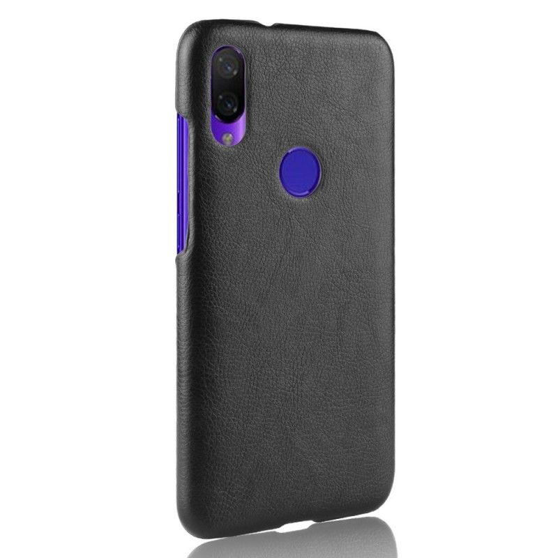 Coque Xiaomi Redmi Note 7 Effet Cuir Litchi