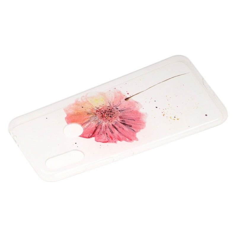 Coque Xiaomi Redmi Note 7 Transparente Coquelicot Aquarelle