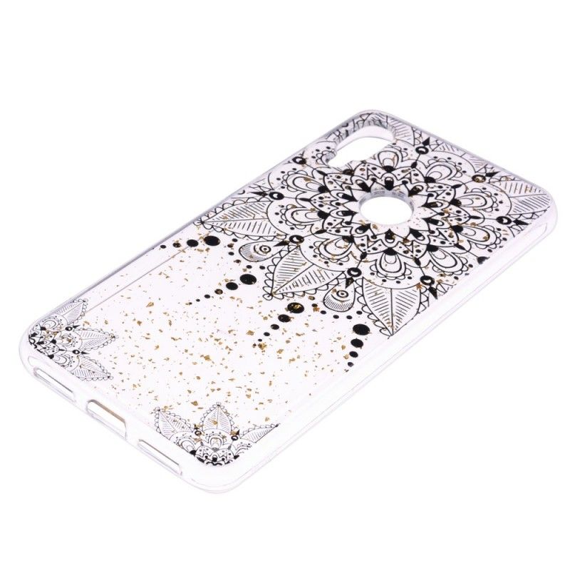 Coque Xiaomi Redmi Note 7 Transparente Mandala Gris