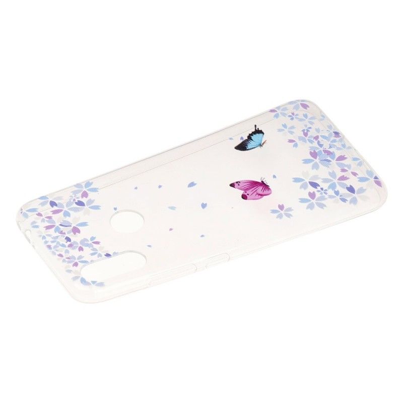 Coque Xiaomi Redmi Note 7 Transparente Papillons Et Fleurs