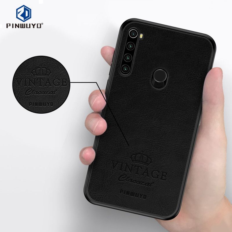 Coque Xiaomi Redmi Note 8t Effet Cuir Vintage Pinwuyo