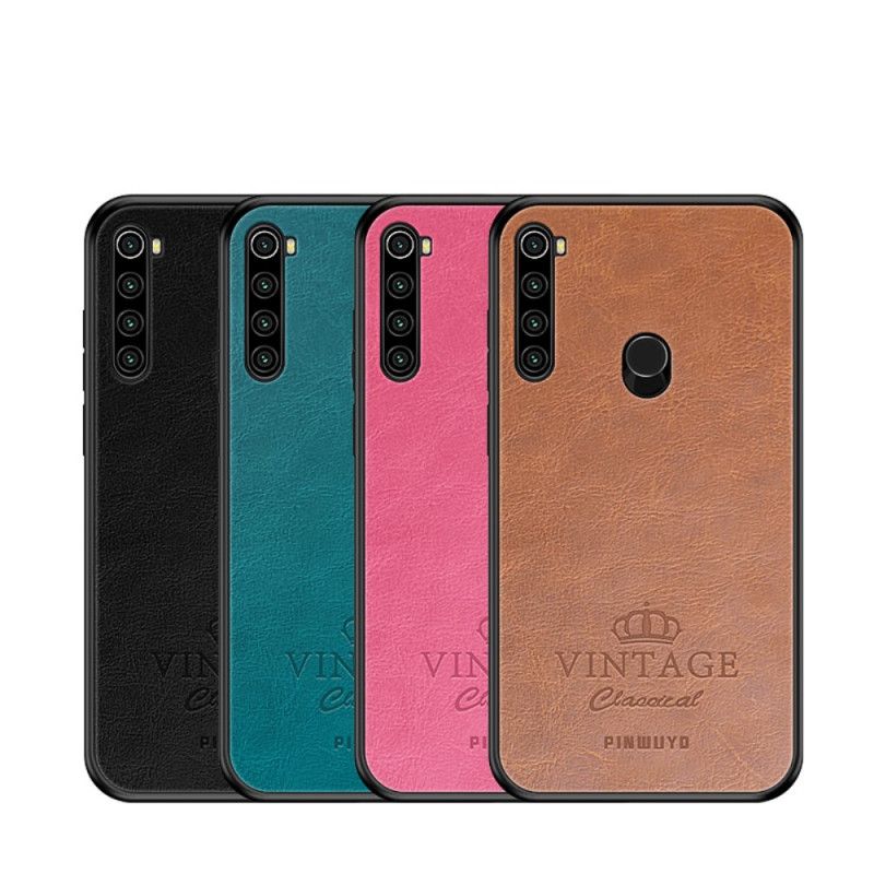 Coque Xiaomi Redmi Note 8t Effet Cuir Vintage Pinwuyo