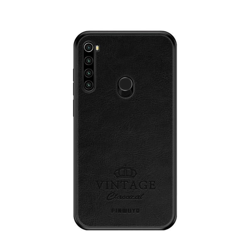 Coque Xiaomi Redmi Note 8t Effet Cuir Vintage Pinwuyo