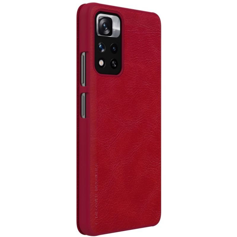 Flip Cover pour Xiaomi Redmi Note 11 Pro Plus 5G Nillkin Qin Series