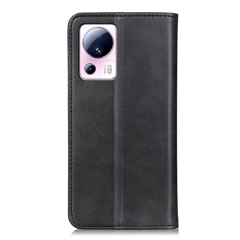 Flip Cover Xiaomi 13 Lite Cuir Fendu