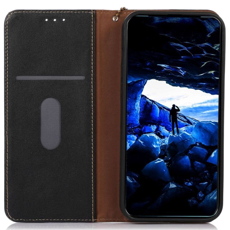 Flip Cover Xiaomi 13 Lite RFID Cuir Véritable KHAZNEH