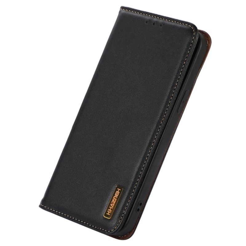 Flip Cover Xiaomi 13 Lite RFID Cuir Véritable KHAZNEH