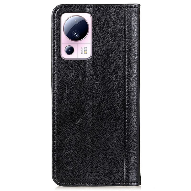 Flip Cover Xiaomi 13 Lite Version Colorée Cuir Fendu