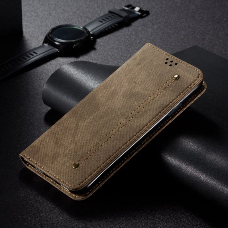 Flip Cover Xiaomi 14 Tissu Jeans